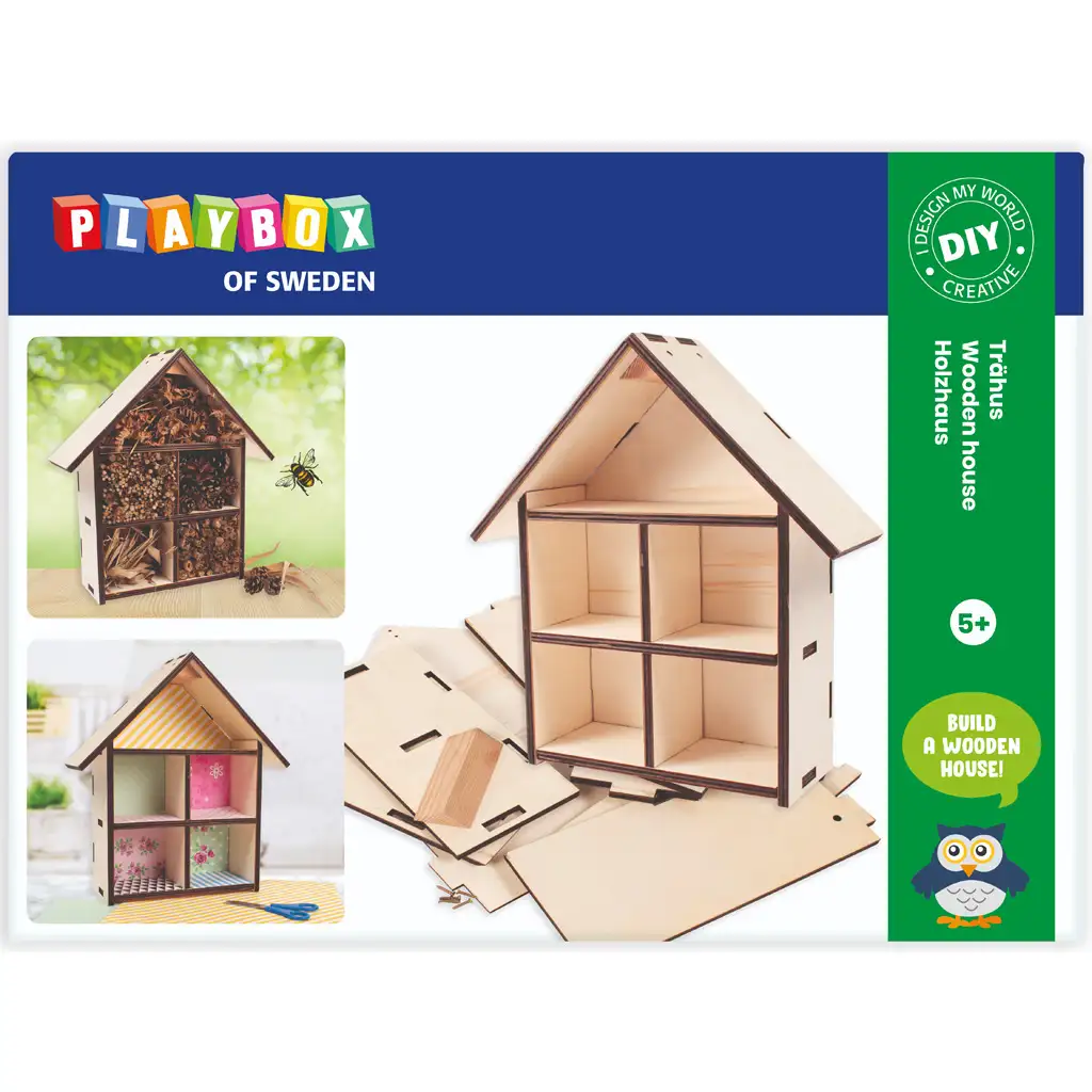 PlayBox: Urob si sám drevený domčekový set