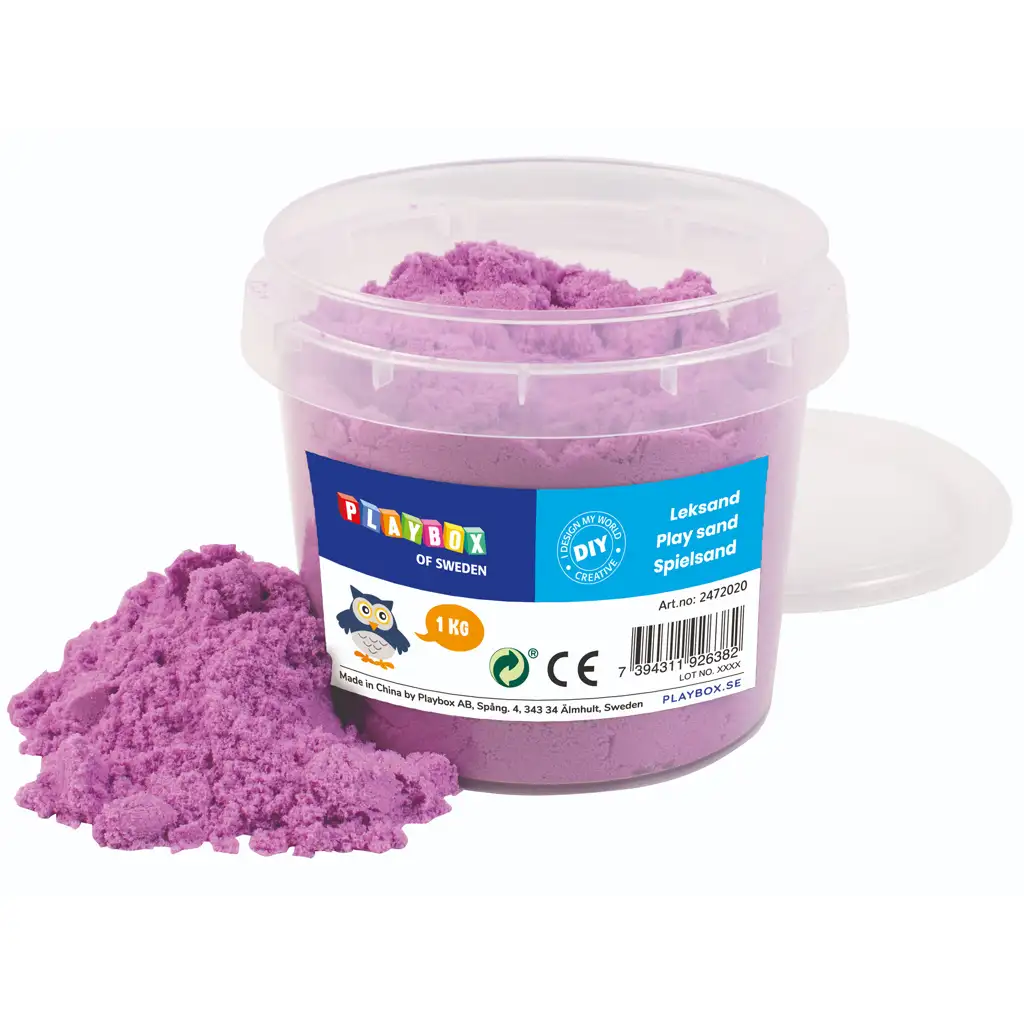 PlayBox: Lila színű homokgyurma vödörben 1kg kép 1