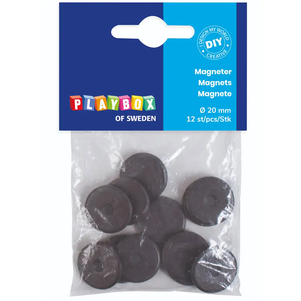 PlayBox: Sada magnetov 20mm, 12 kusov