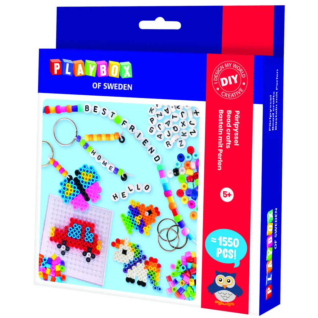 PlayBox: Kreatívna súprava na korálkovanie s žehliteľnými korálkami