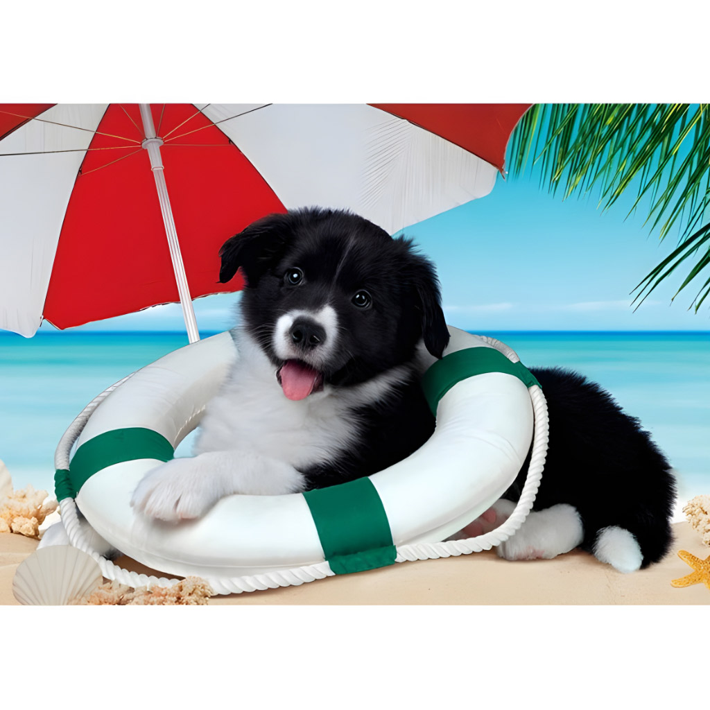 Slnečná pláž 104ks Supercolor puzzle - Clementoni kép 2