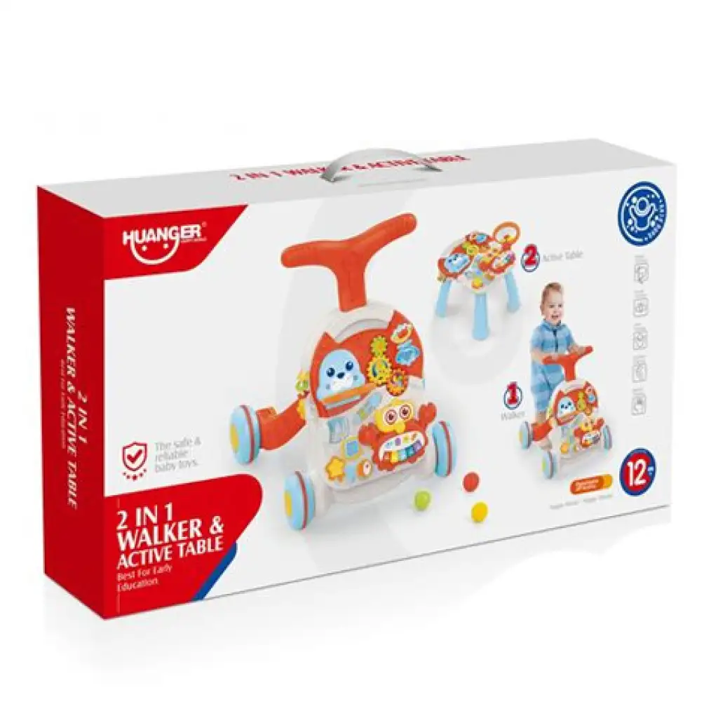 2v1 chodítko a stôl na rozvoj zručností