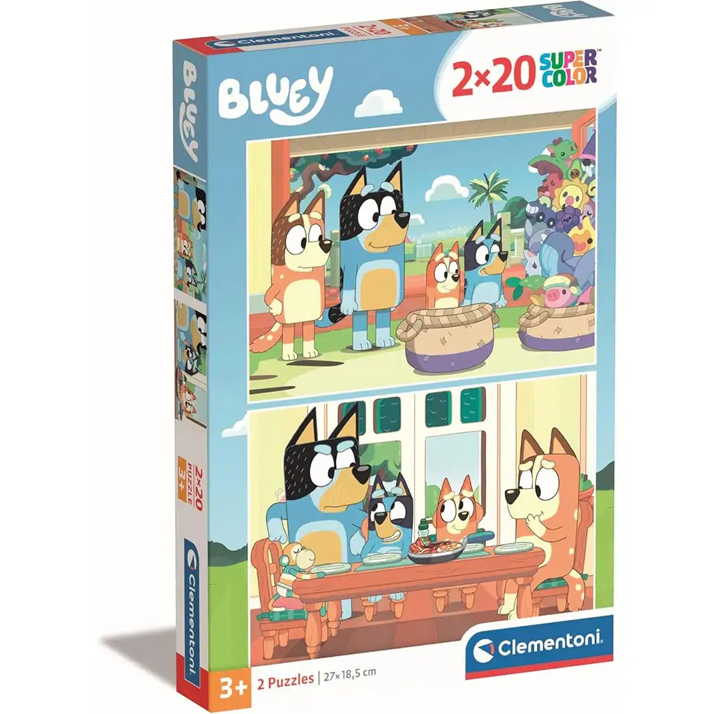 Bluey 2x20ks supercolor puzzle - Clementoni
