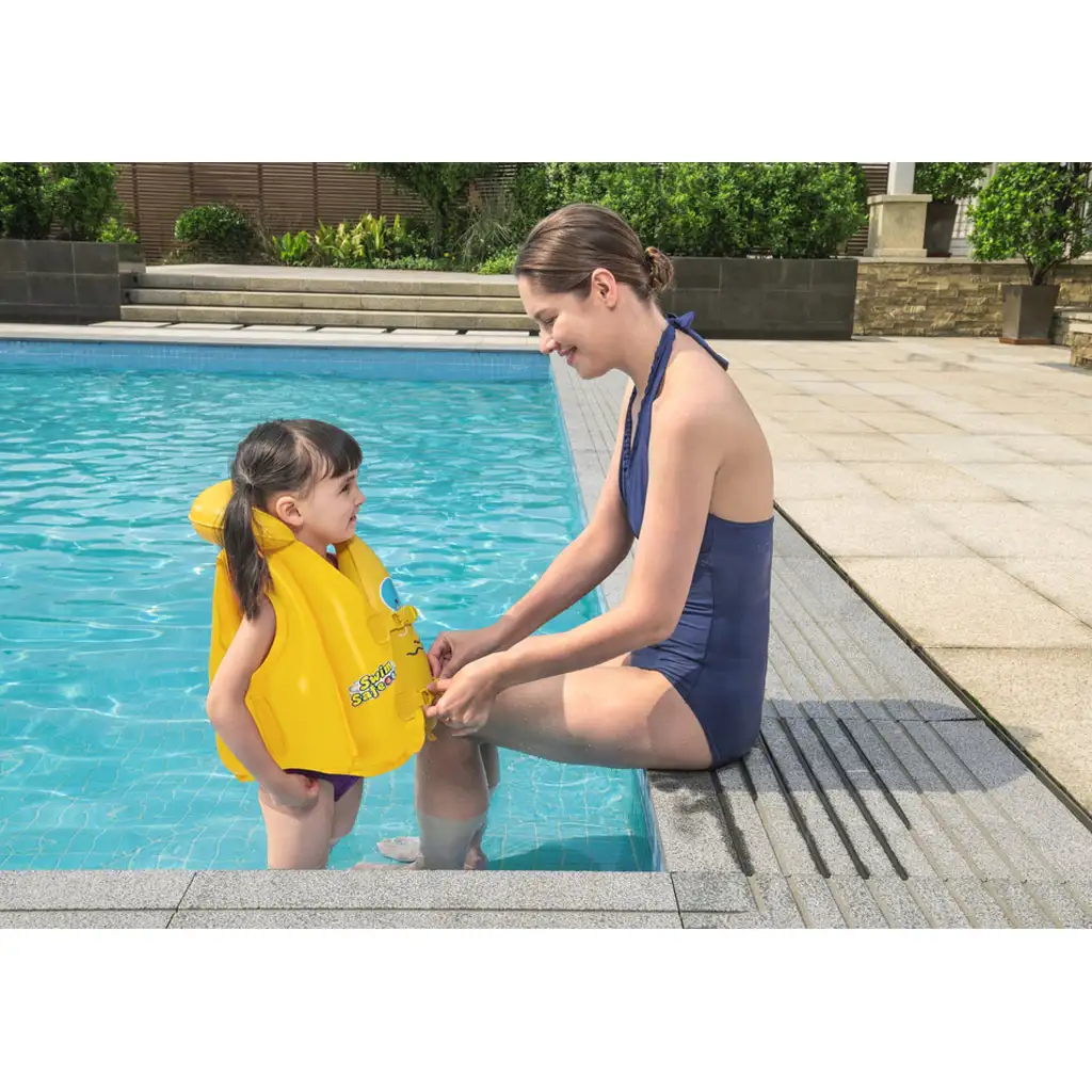 Bestway: Swim Safe - Nafukovacia detská plavecká vesta 51x46cm kép 2