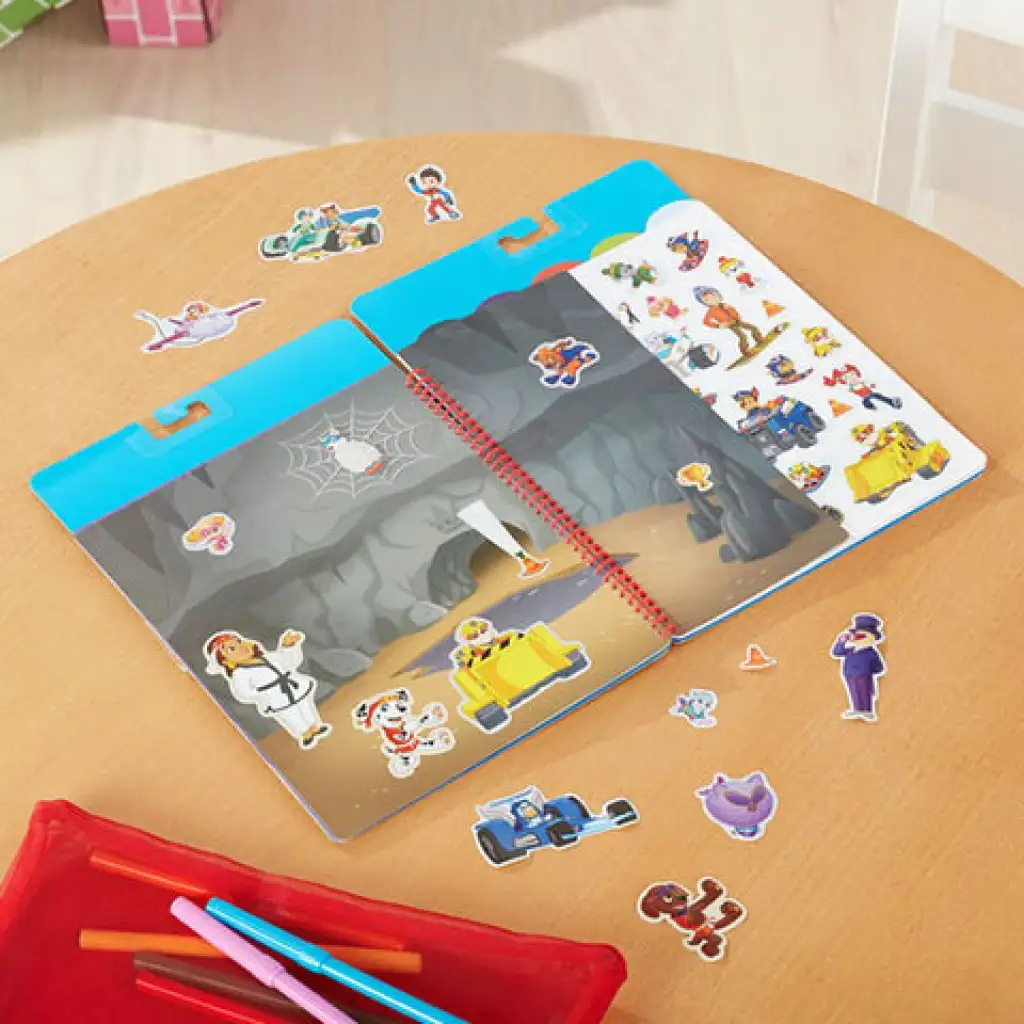 Melissa & Doug: Mancs őrjárat Klasszikus küldetés újrahasználható matricás füzet kép 3