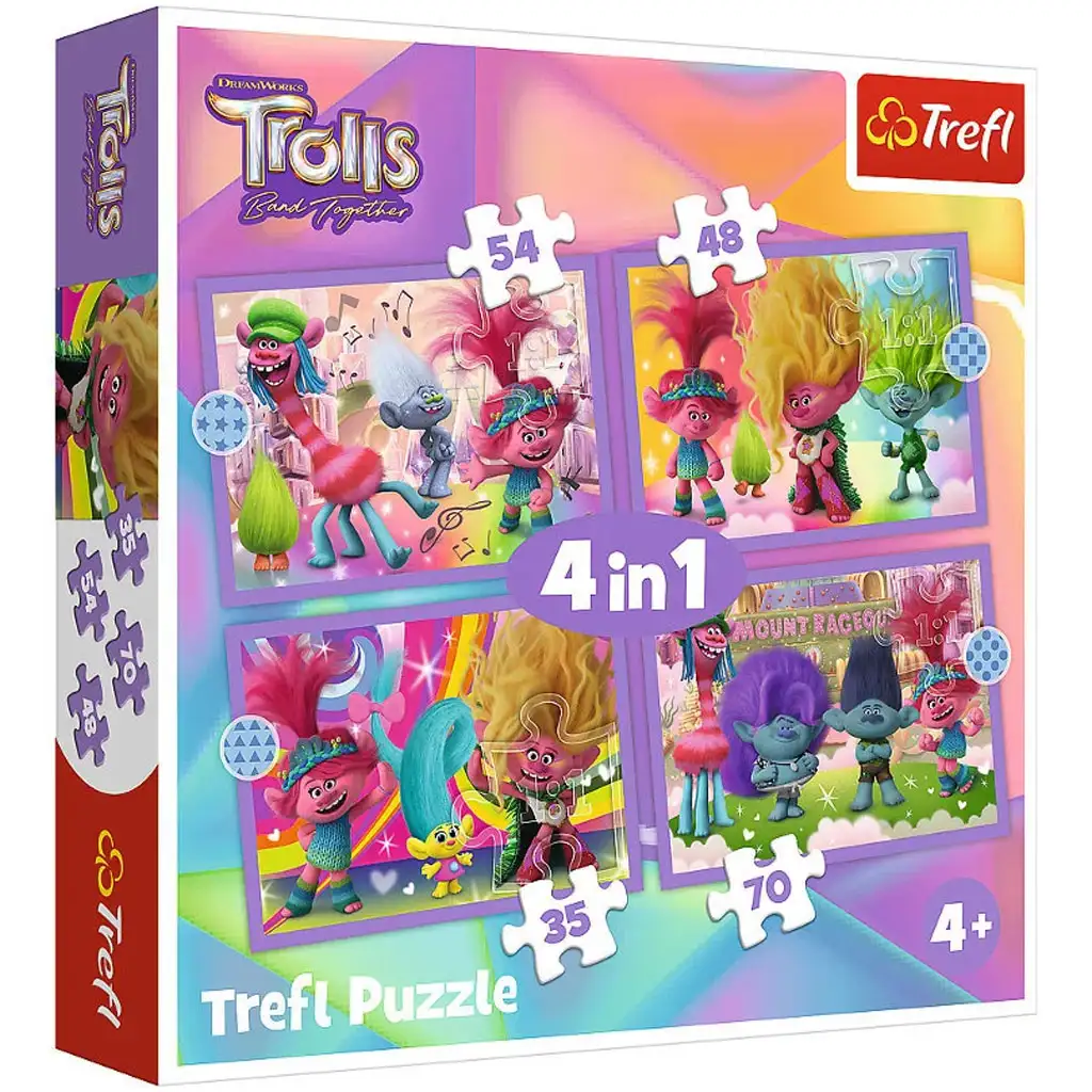 Trollok 3 .: 4 v 1 puzzle sada - Trefl