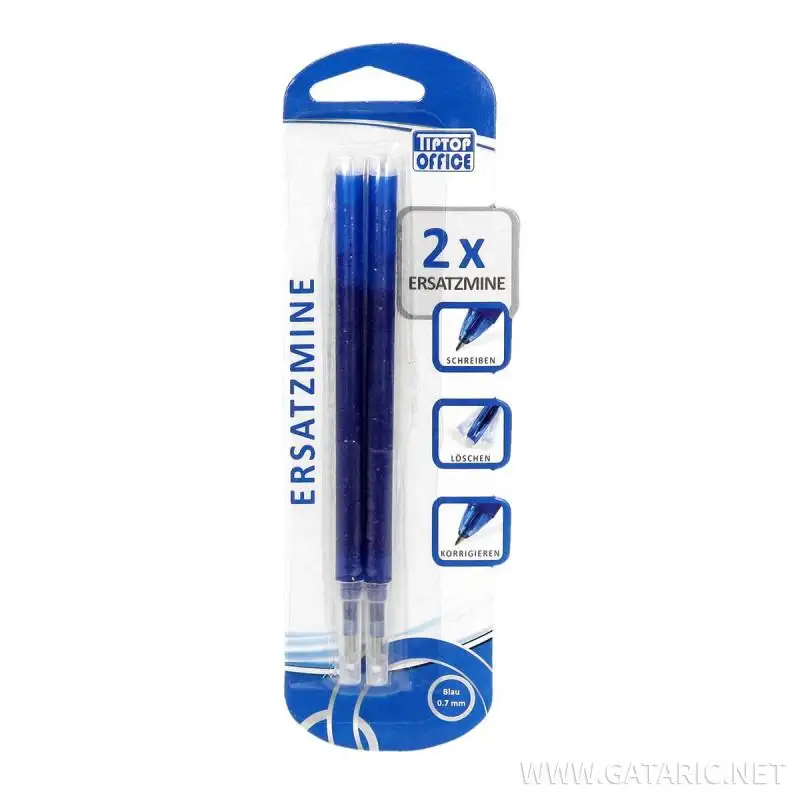 Spirit: Modrá vložka do zmazateľného gélového pera 2ks