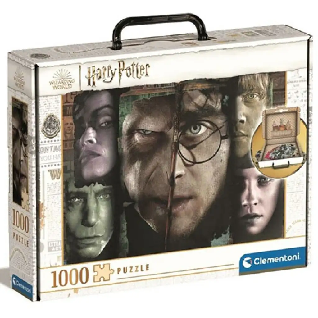 Harry Potter és a Sötét nagyúr 1000db-os puzzle bőröndben - Clementoni kép 1