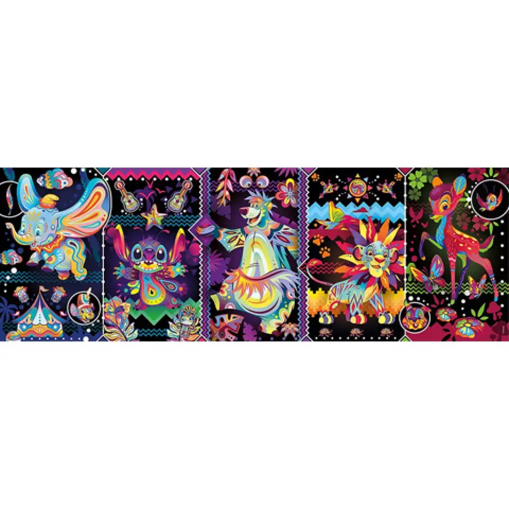 Disney Vintage színes 1000 db-os panoráma puzzle - Clementoni kép 2