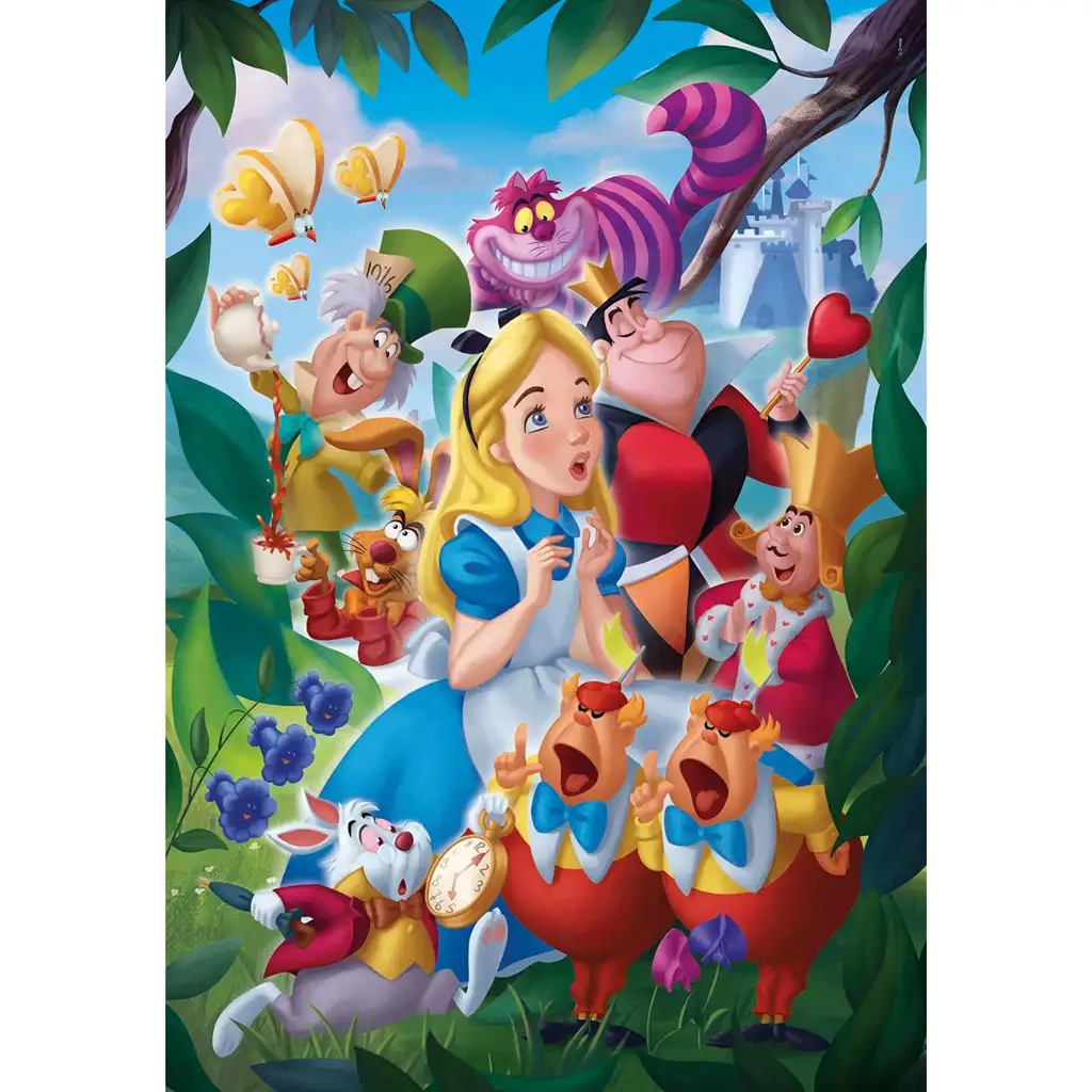 Disney: Alíz v krajine zázrakov 1000 kusov puzzle - Clementoni kép 2