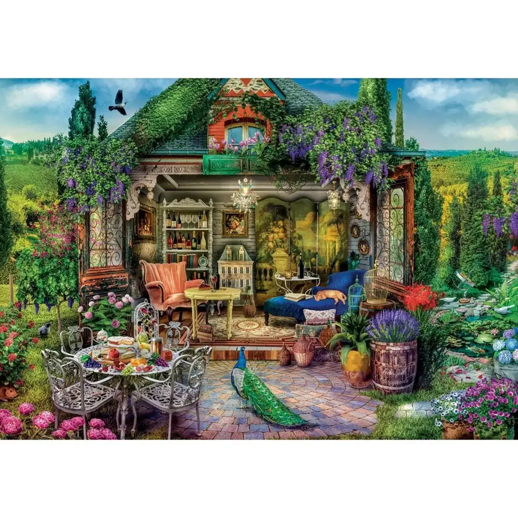Relaxácia v vinárskom regióne 1000 kusový HQC puzzle - Clementoni kép 2