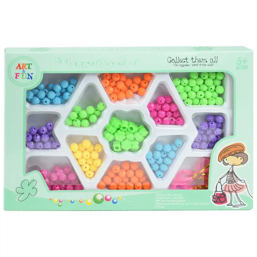 Art&Fun: Ékszerkészítő szett 100+ színes gömb alakú gyöngyökkel kép 1