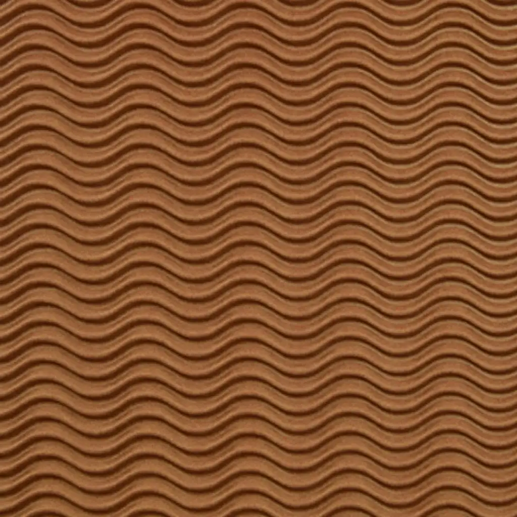 3D hnedá vlnitá lepenka na dekoráciu B2 50x70cm 1ks