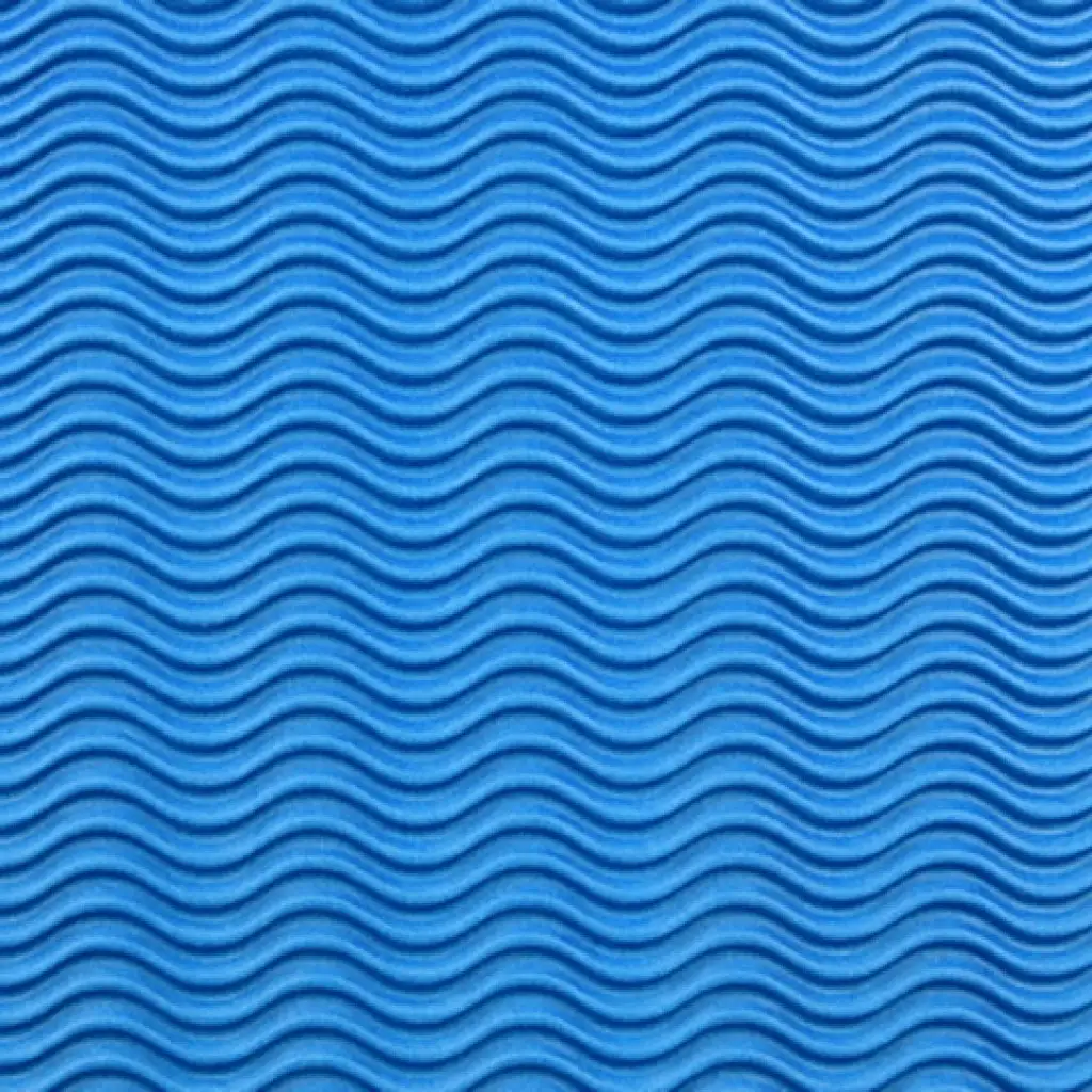 3D modrá vlnitá lepenka na dekoráciu B2 50x70cm 1ks