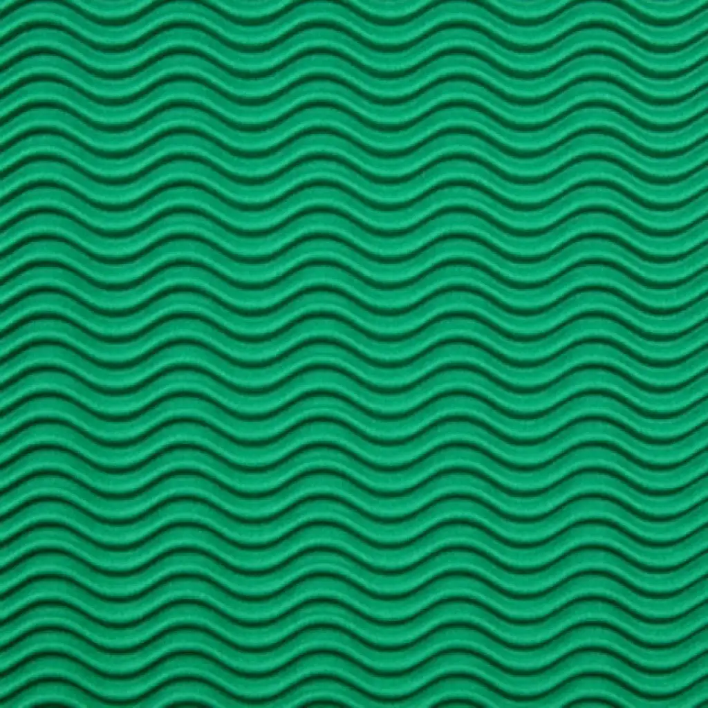 3D tmavozelená vlnitá lepenka na dekoráciu B2 50x70cm 1 ks