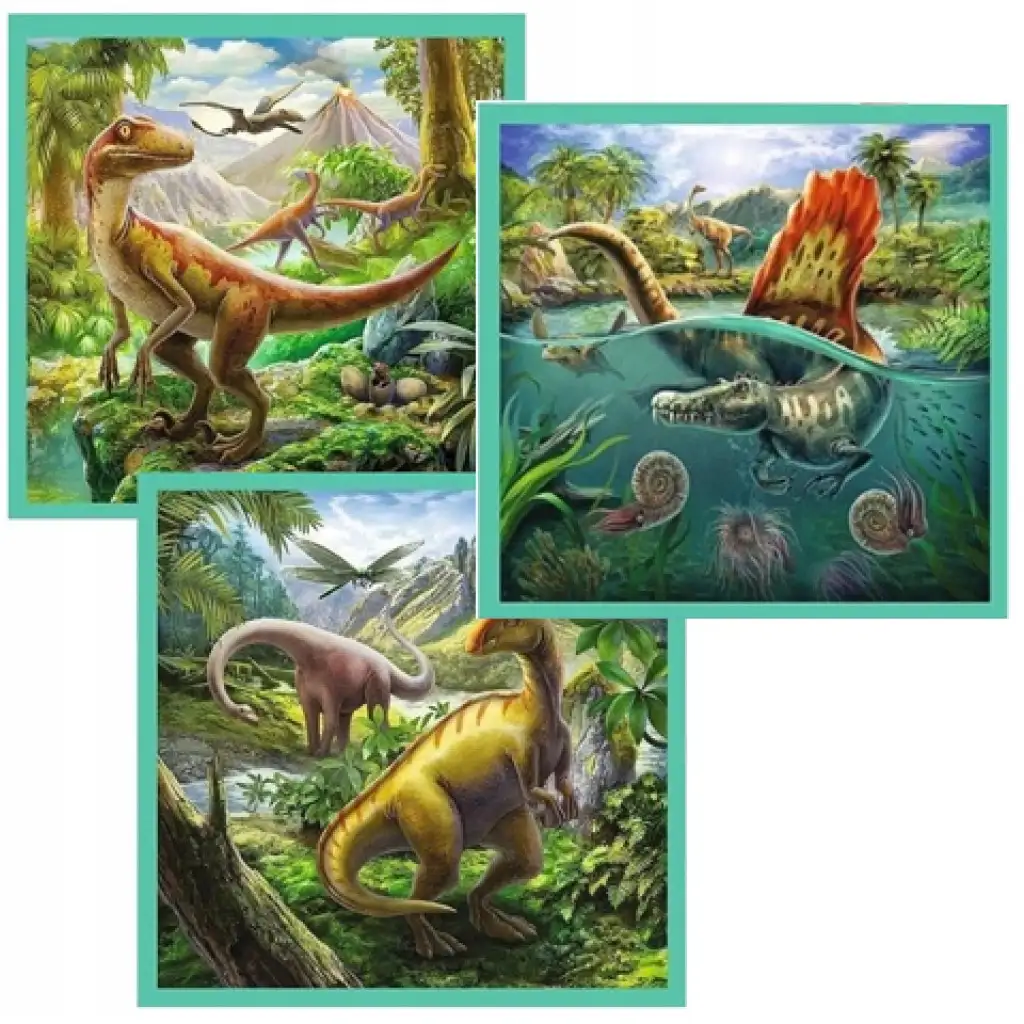 3v1 dinosaurus puzzle set - Trefl kép 2