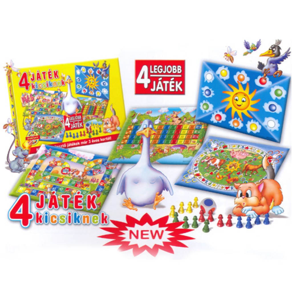 4 najlepšie maďarské spoločenské hry pre najmenších - D-Toys