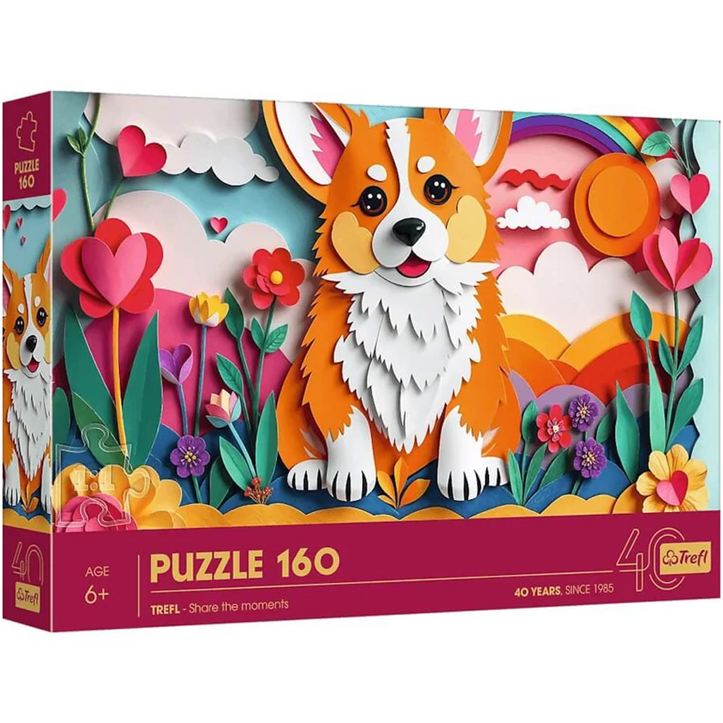 40. výročie - Paper Art: Malý psík 160-dielne puzzle - Trefl