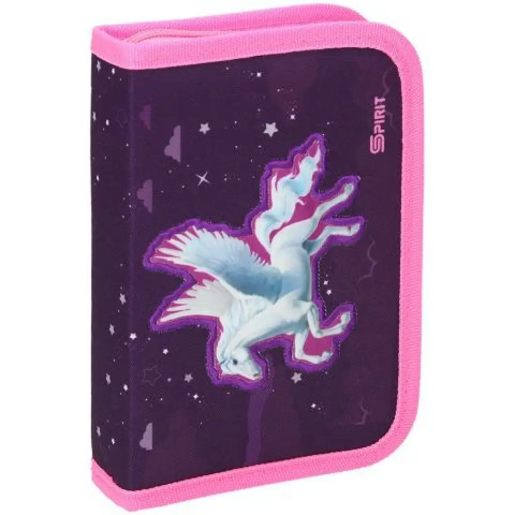 Spirit: Pegas plnený vyklápací peračník s 3D vzorom 24-dielny set