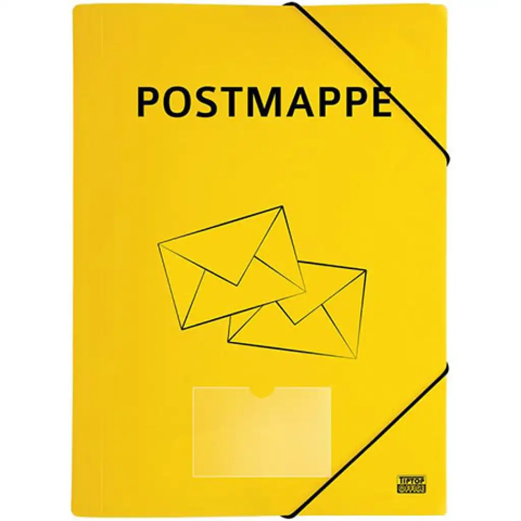Spirit: Postmappe sárga PVC gumis dosszié A4-es kép 1