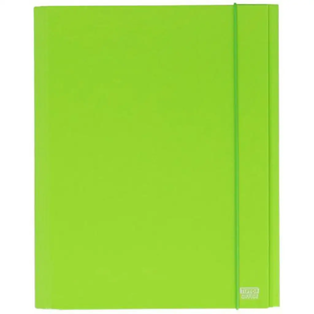 Spirit: Neónovo-zelený kartónový priečinok na dokumenty A4 s hrúbkou 30mm