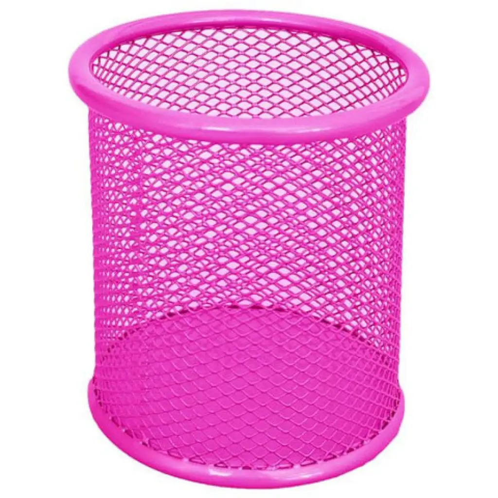 Spirit: Neónovo-ružový kovový držiak na ceruzky