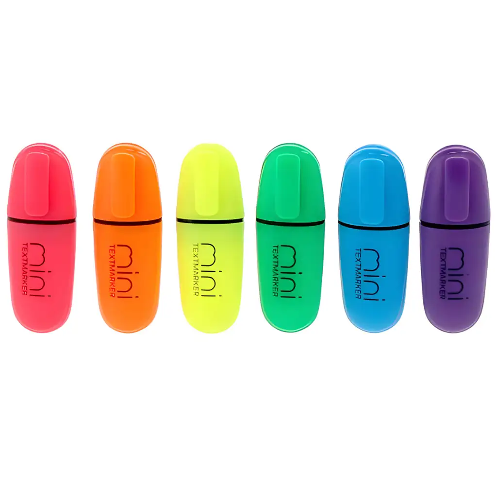 Spirit: Mini Neon zvýrazňovače sada 6 ks