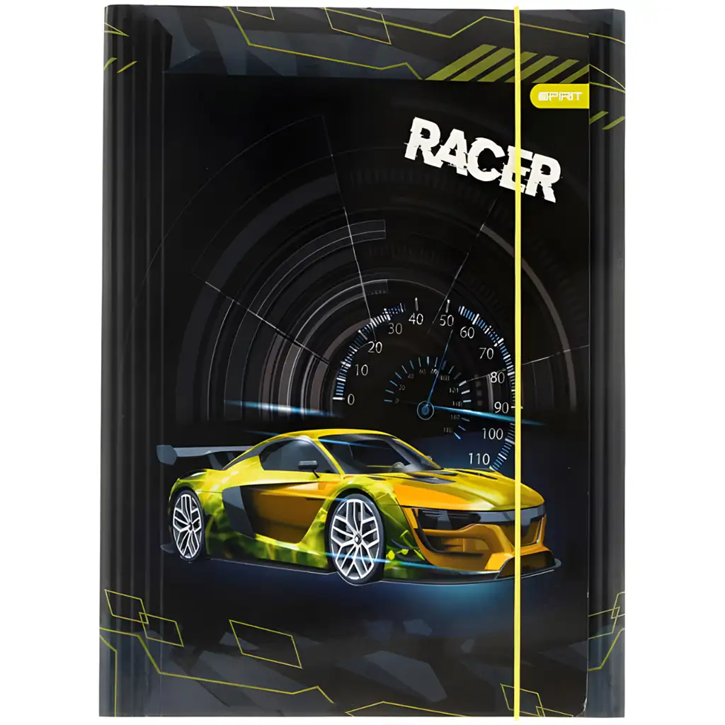 Spirit: Racer športové auto gumová zložka A/4