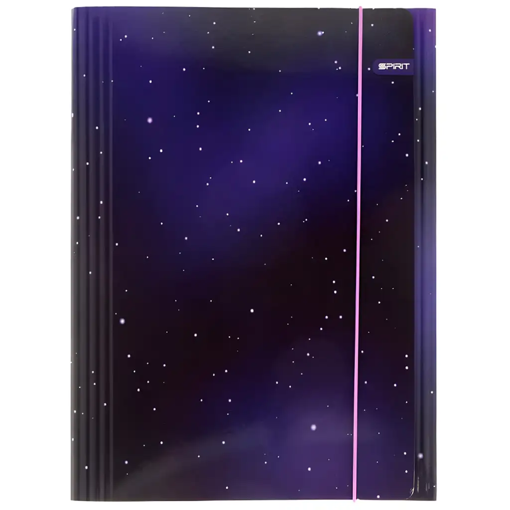 Spirit: Soft Purple hviezdny vesmírny gumičkový obal A/4 kép 1