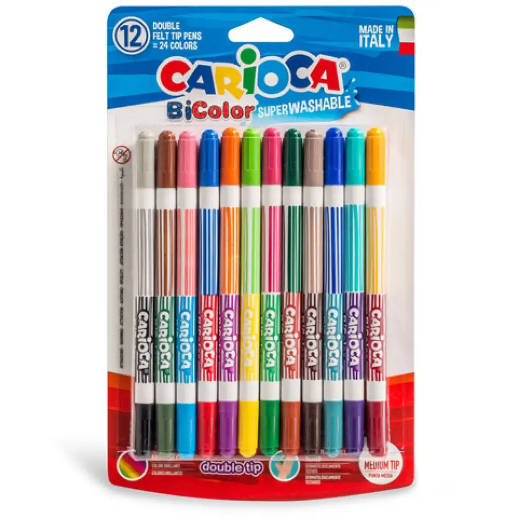 Dvojfarebné fixky 12ks - Carioca