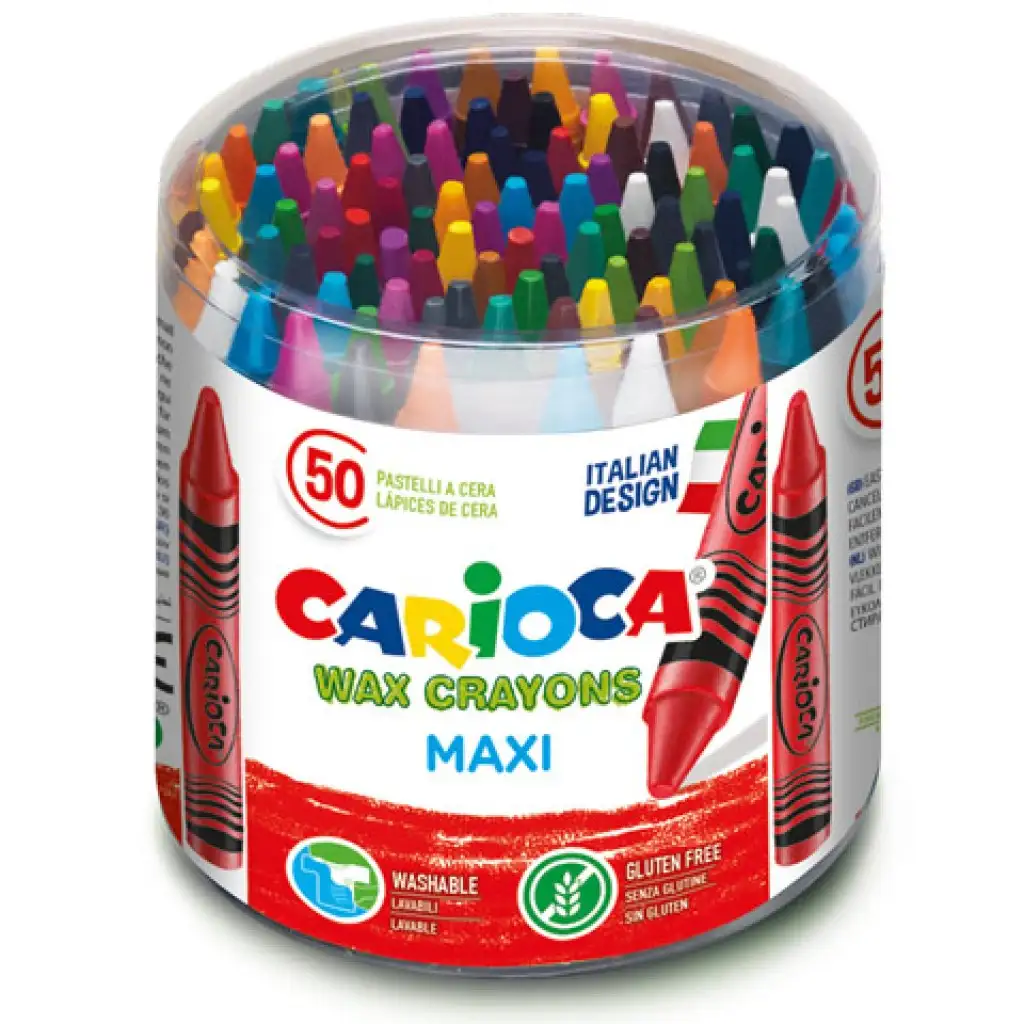 Jumbo zsírkréta készlet 50db - Carioca kép 2
