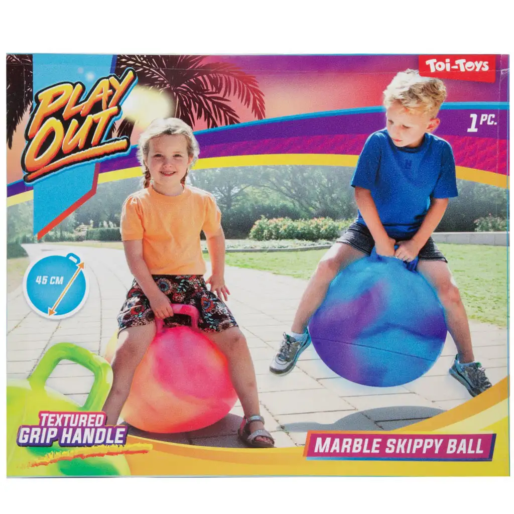 Play Out: Mramorový skákací míč v rôznych variantoch 45 cm 1 ks