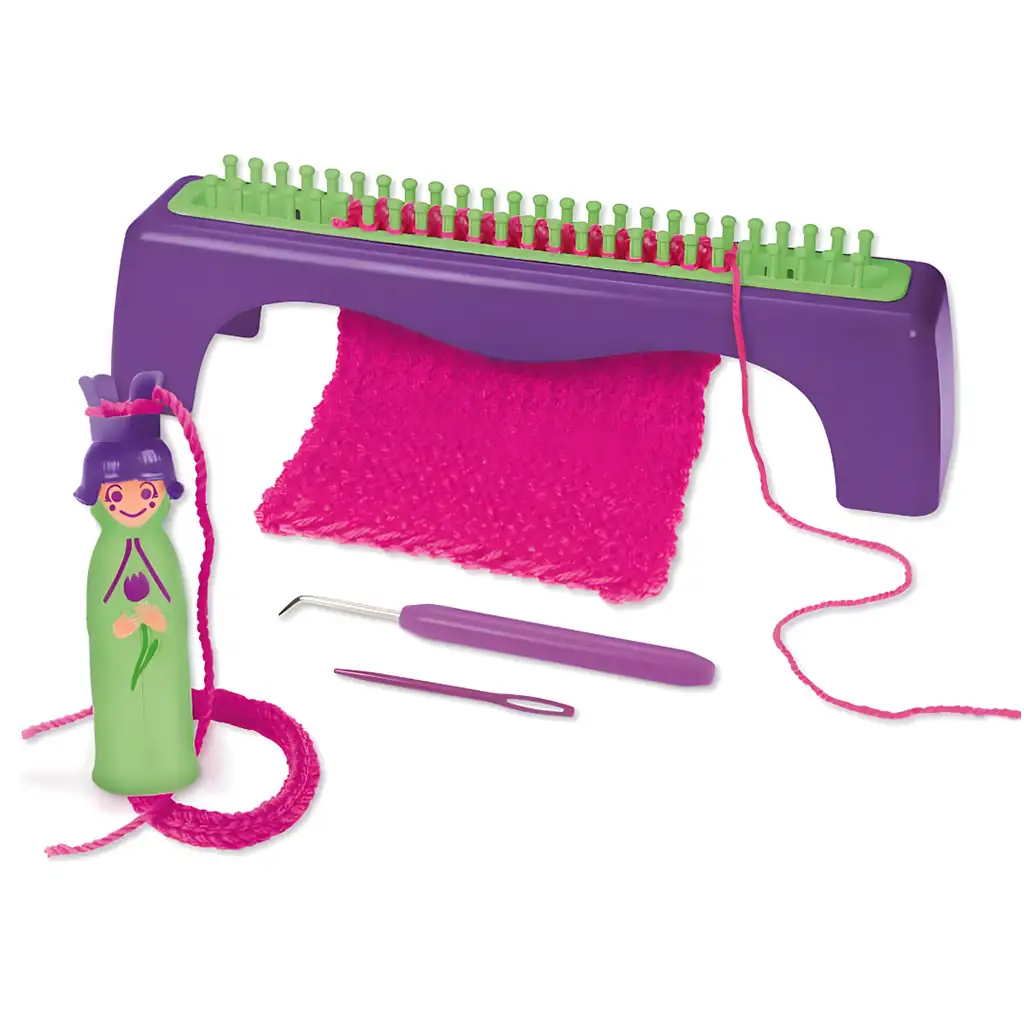 LENA: Kreatívny pletací a háčkovací set s háčikmi a priadzou kép 2