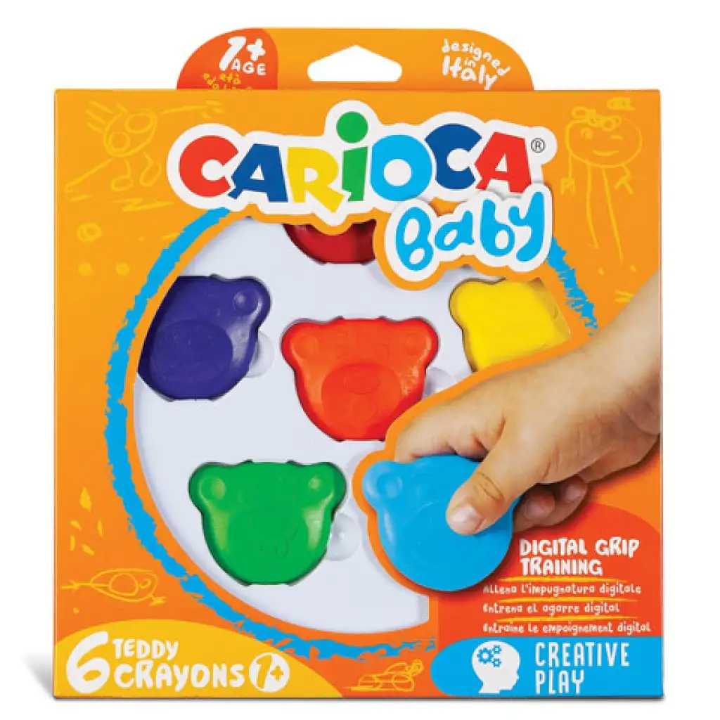 Voskovky Teddy Baby 6 ks - Carioca