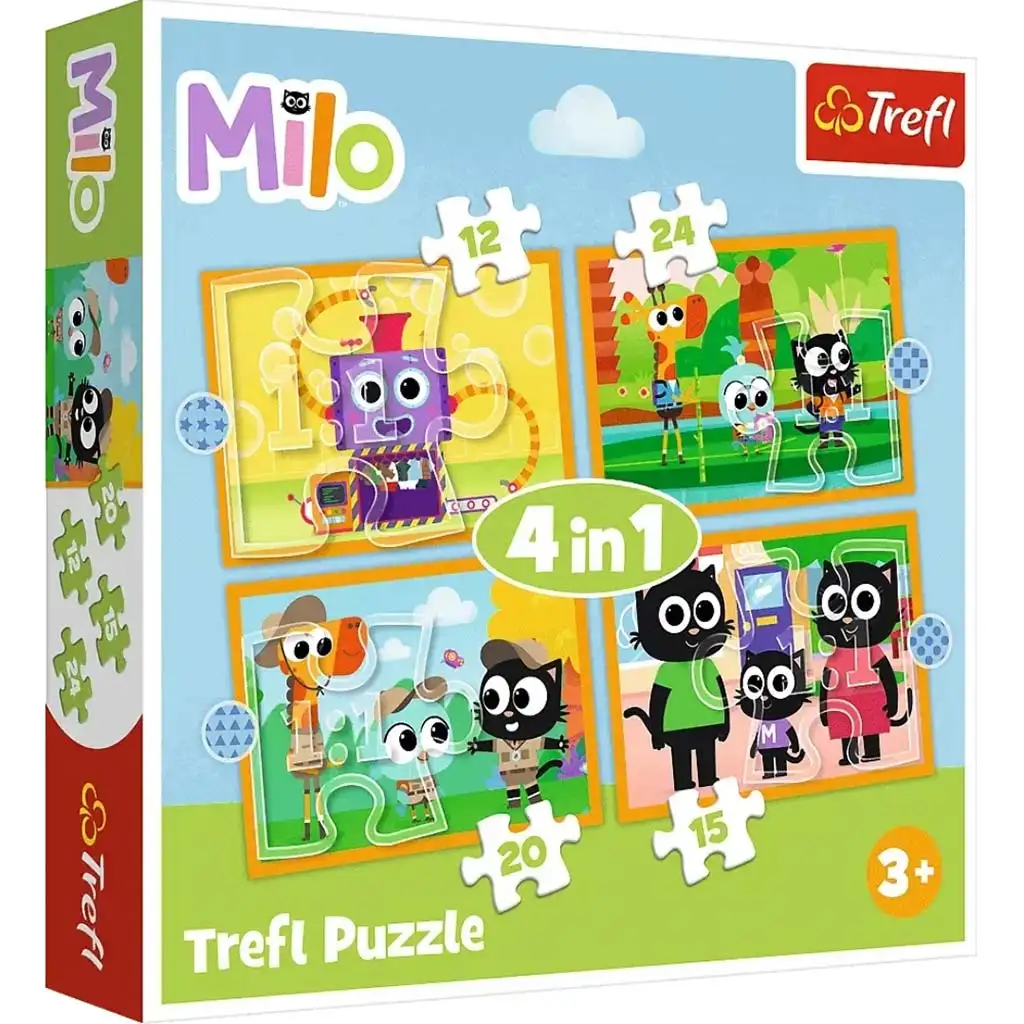 Zoznámte sa s Milou a jej priateľmi 4v1 puzzle set - Trefl kép 1