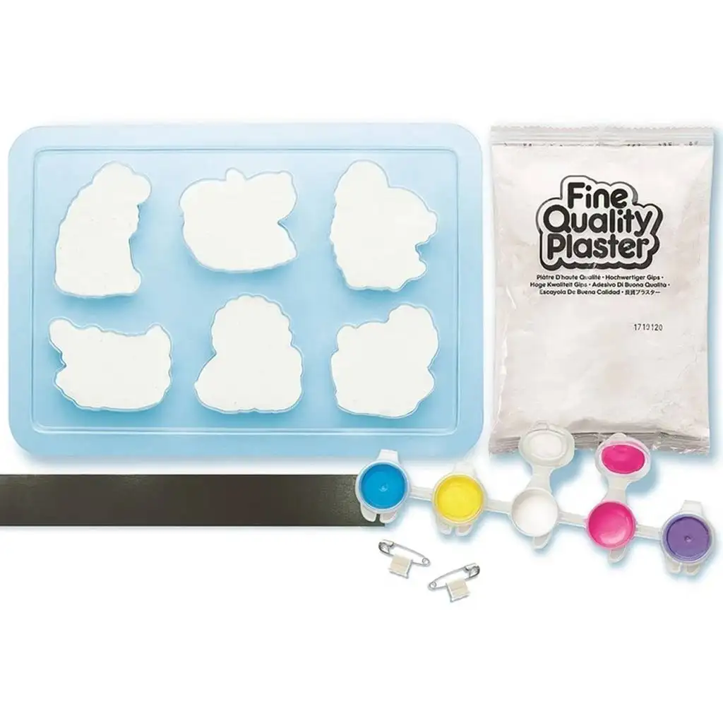 Farebná sada na výrobu sádrových figúrok zvierat v zoo kép 3