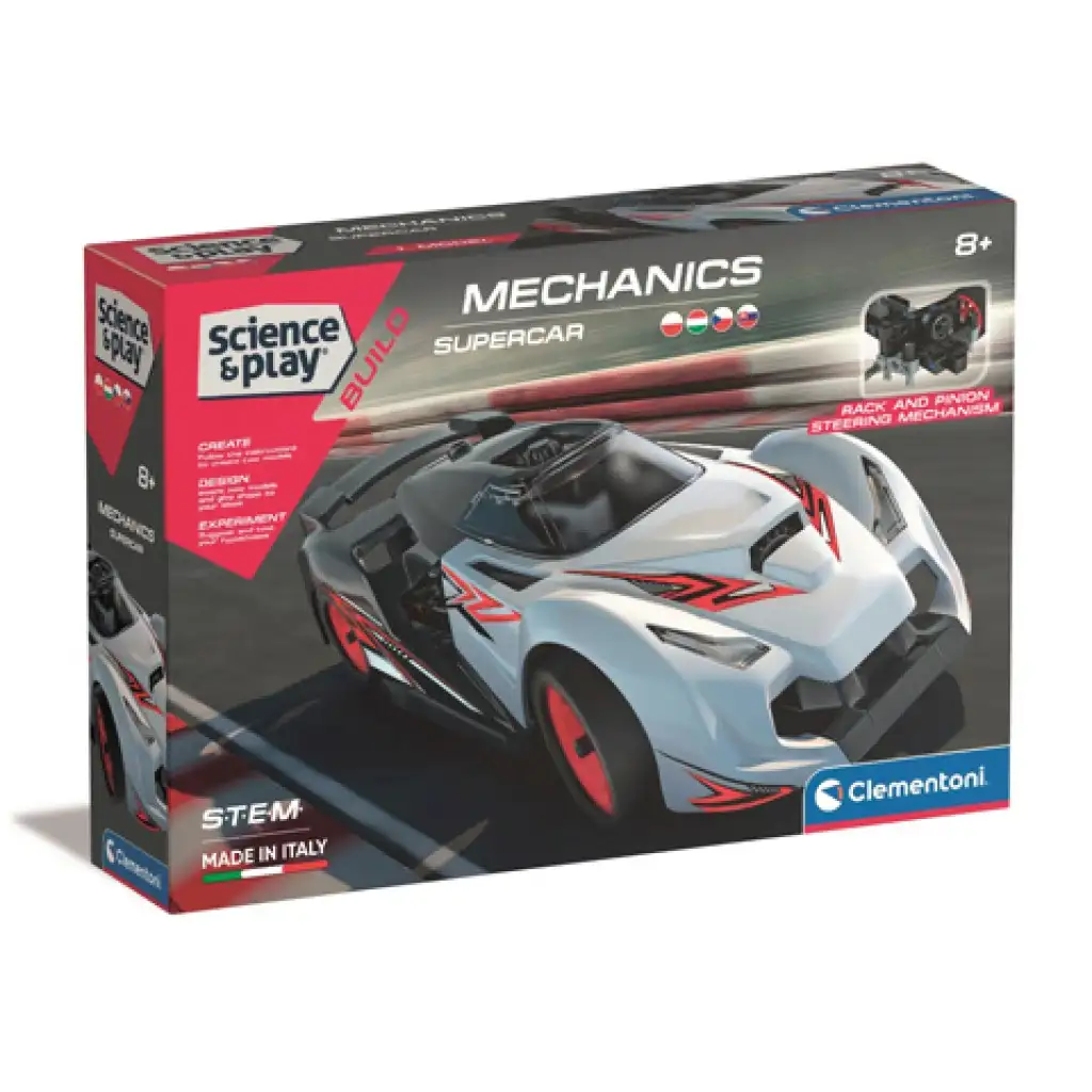 Science & Play: Mechanics, pretekárske auto - Clementoni