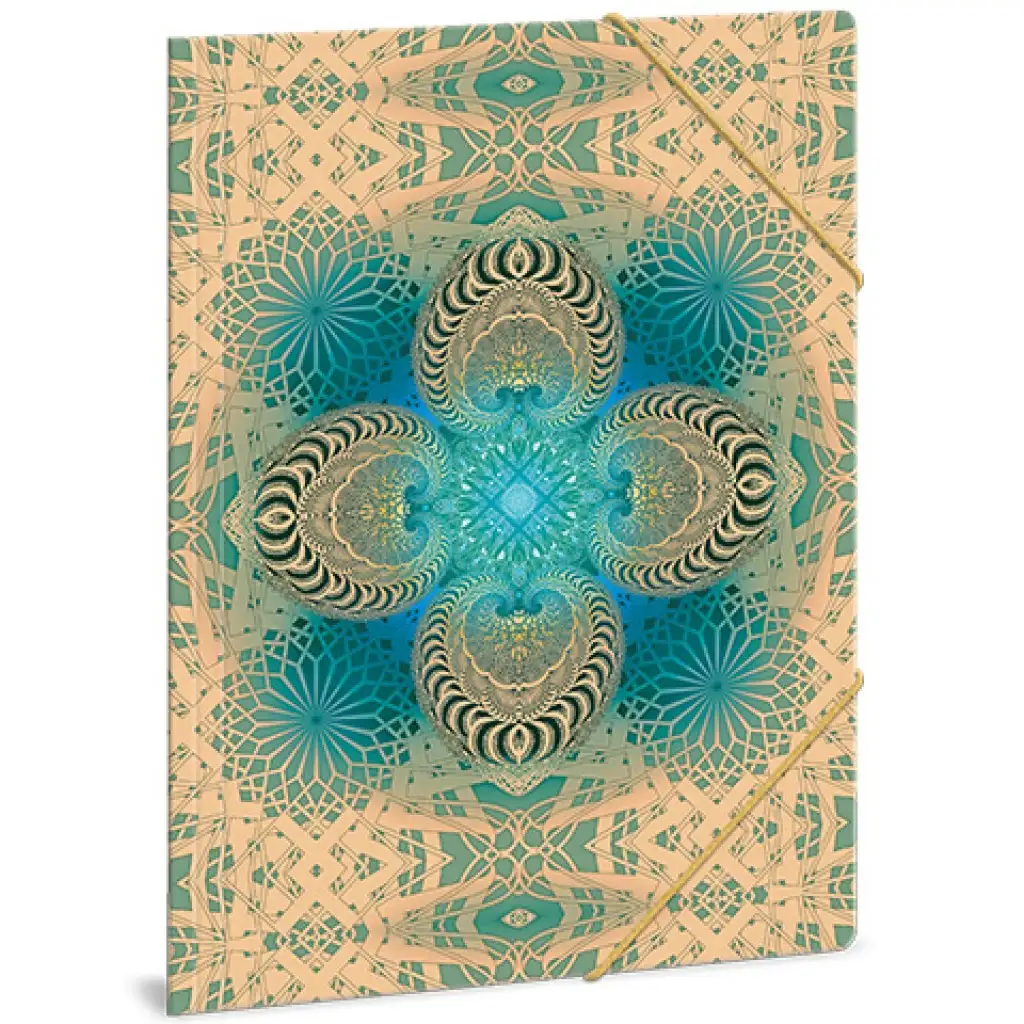 Ars Una: Mandala Gold Hope priečinok na dokumenty s gumičkou A/4