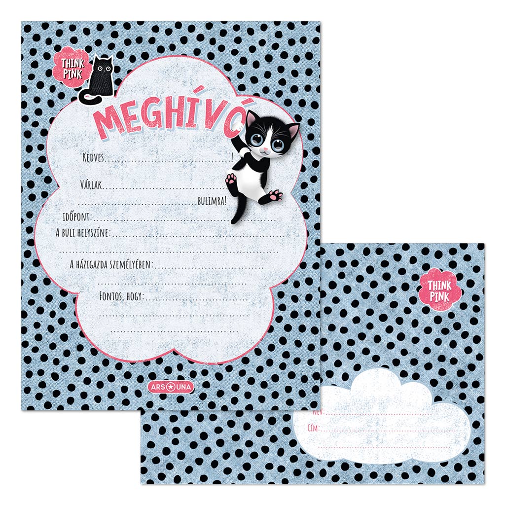 Ars Una: Think Pink Pozvánka s obálkou 10-dielny set