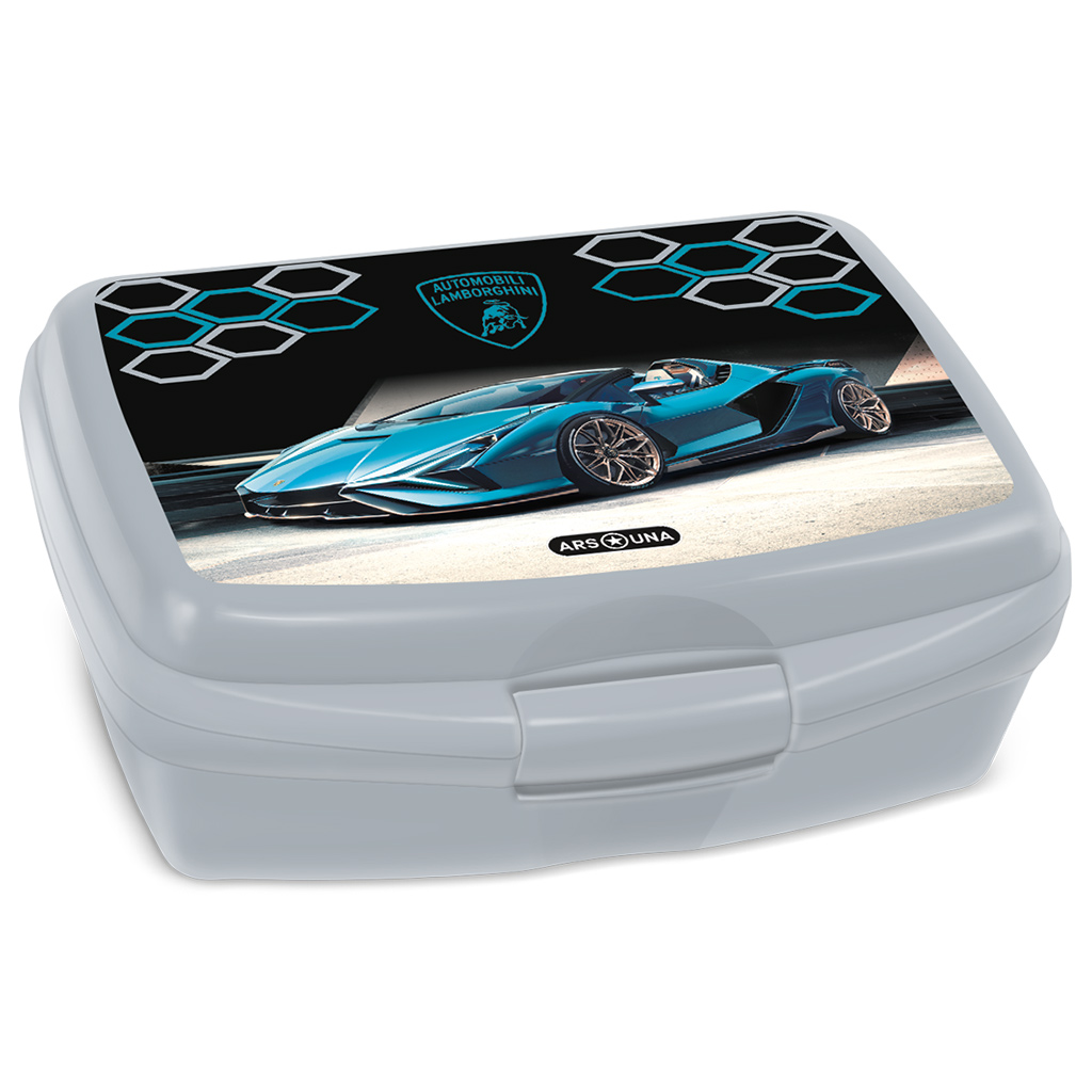 ArsUna: Lamborghini sivá desiatová krabička 16,5x6x13,5cm