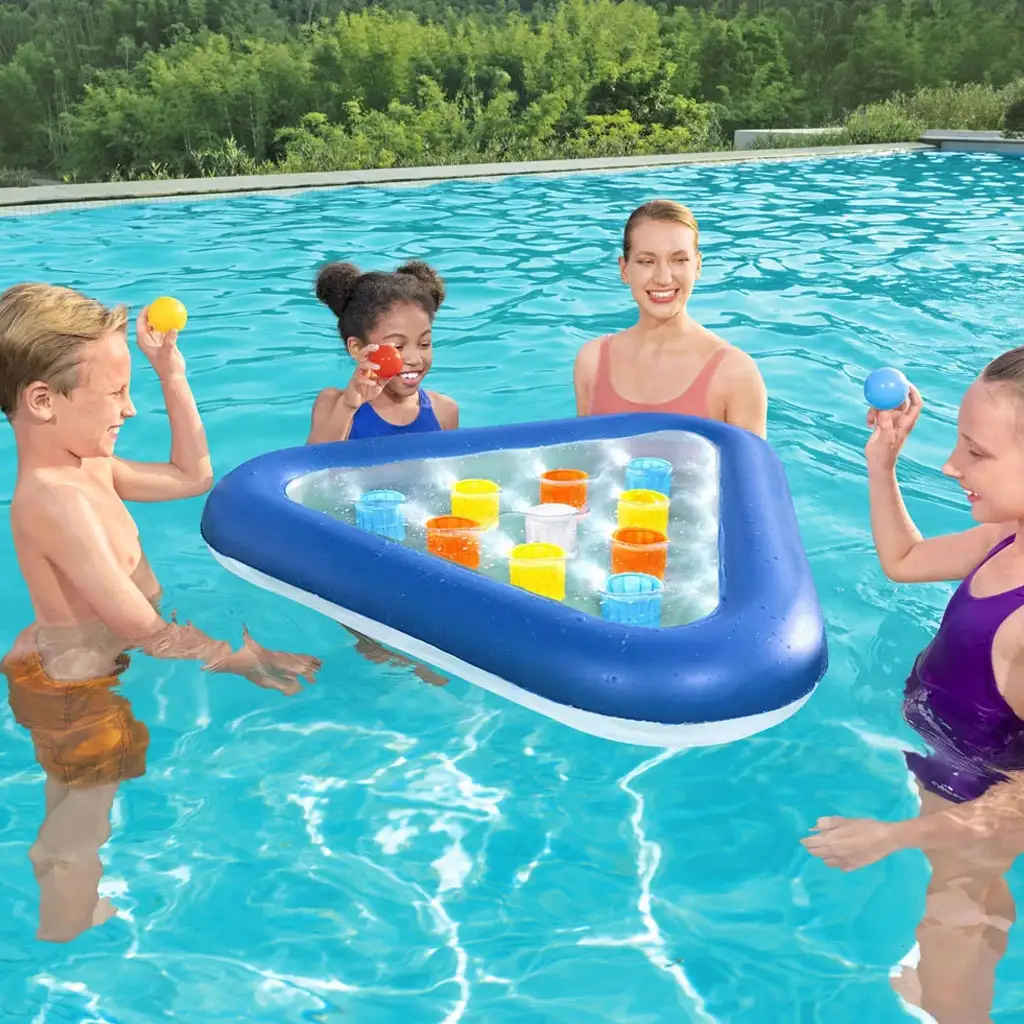 Bestway: Nafukovací vodný pong plážová hra s loptami 105cm kép 2