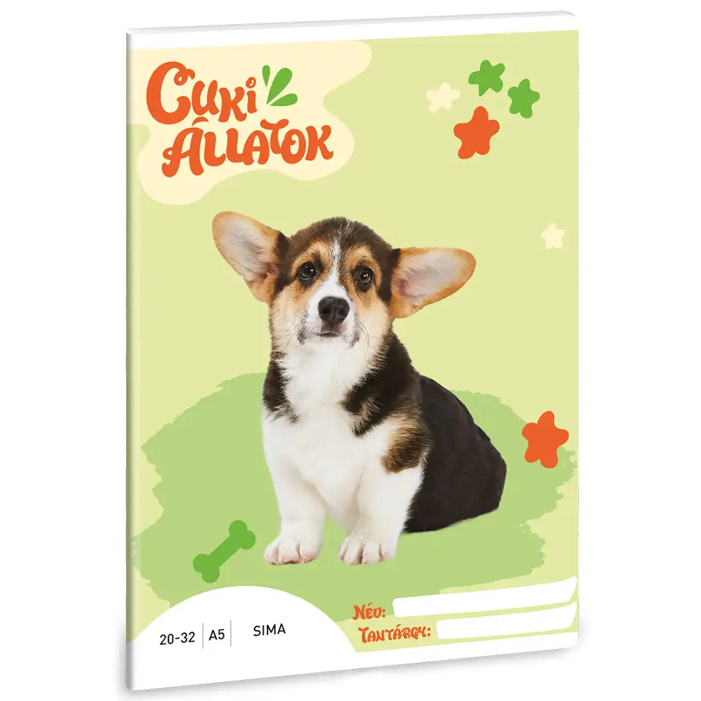Ars Una: Cuki állatok - Welsh Corgi sima füzet A/5 kép 1