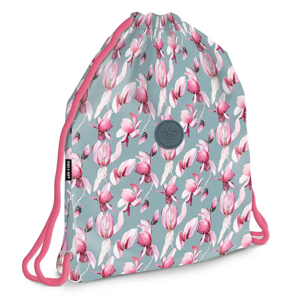 Ars Una: Rosy Magnolia mintás tornazsák, sportzsák 32x42cm kép 1