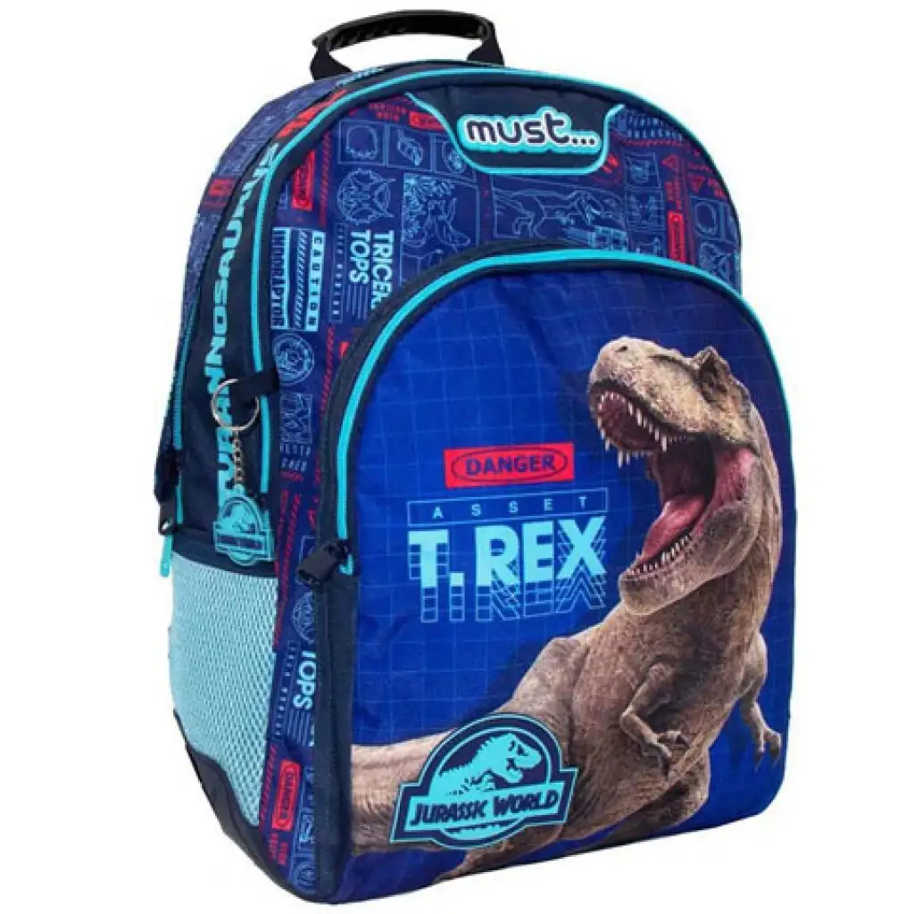 Must... Jurassic World T-Rex iskolatáska, hátizsák 33x16x45cm kép 1