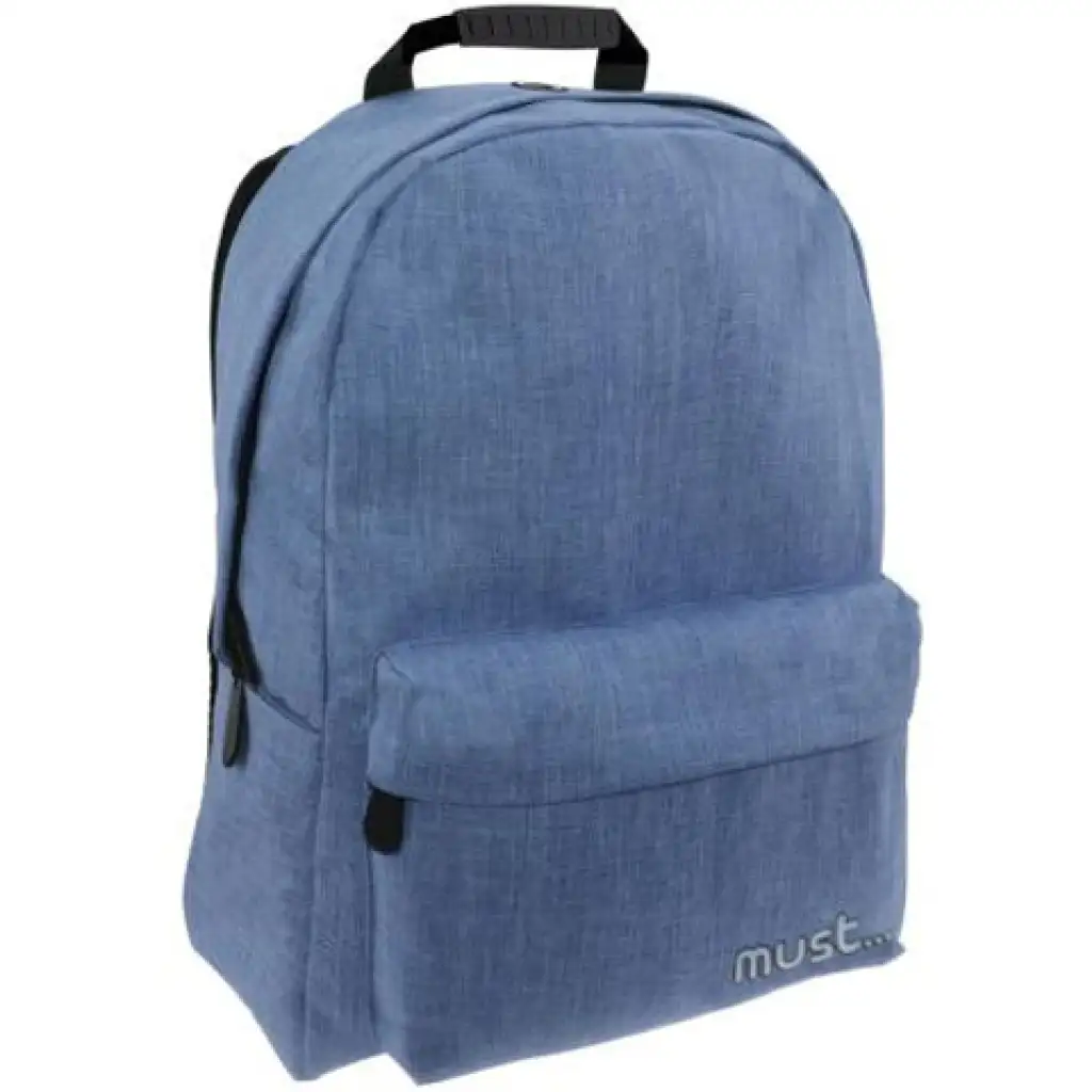 Must: Kék Monochrome Jeans iskolatáska, hátizsák 32x17x42cm kép 1