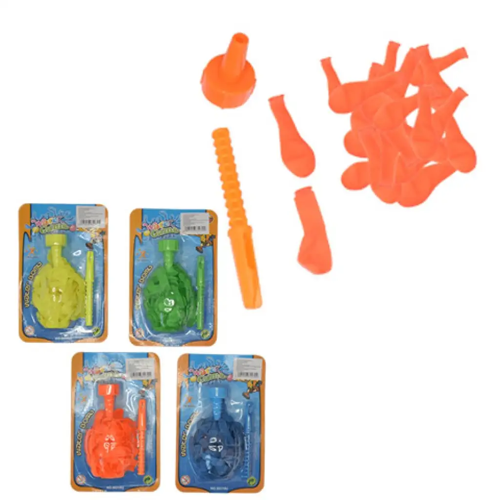 60-dielny set vodných bômb s redukciou pripevniteľnou na kohútik - vo viacerých farbách