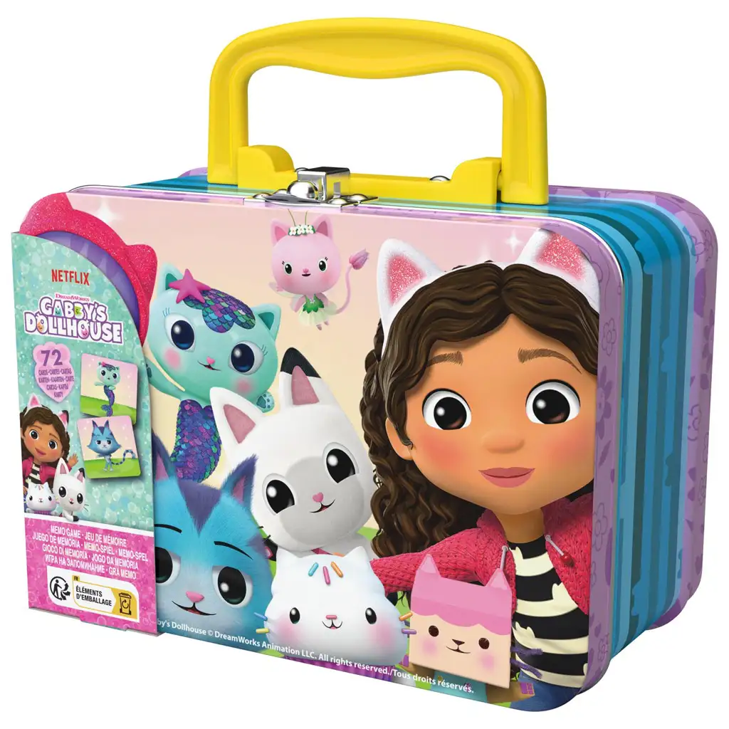 Gabi domček pre bábiky: Gabi domček pre bábiky pamäťová hra v kovovom kufríku - Spin Master