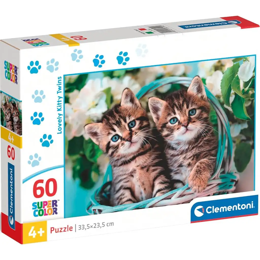 Cuki cicák 60db-os supercolor puzzle - Clementoni kép 1