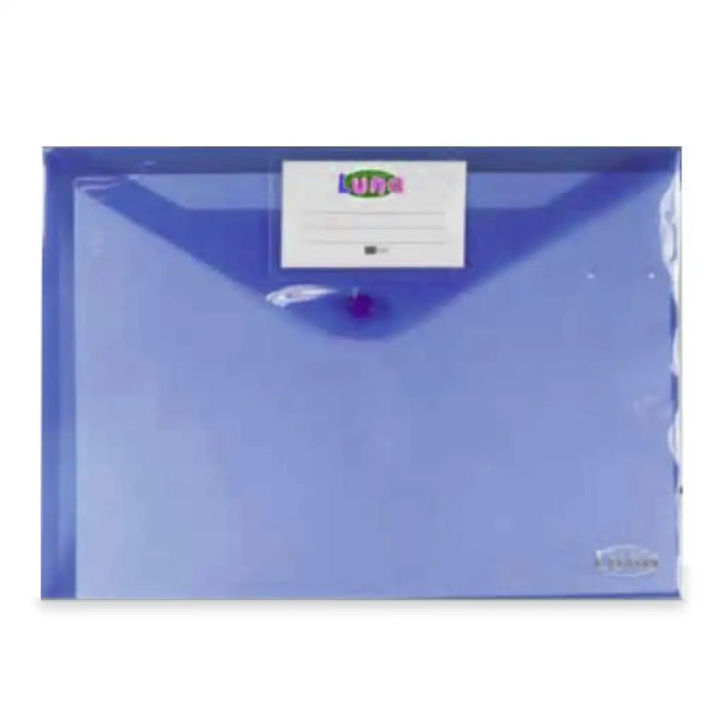 Modrý priehľadný obal na dokumenty A/4