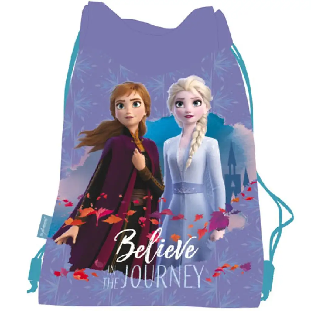 Ľadové kráľovstvo II. fialové vrecko na telocvik, športový vak